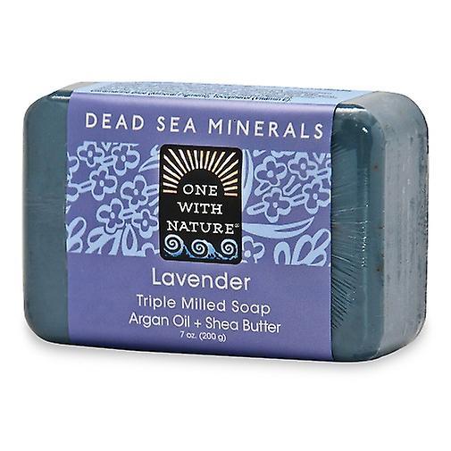 One With Nature Dead Sea Minerals Triple Milled Bar Soap Lavender