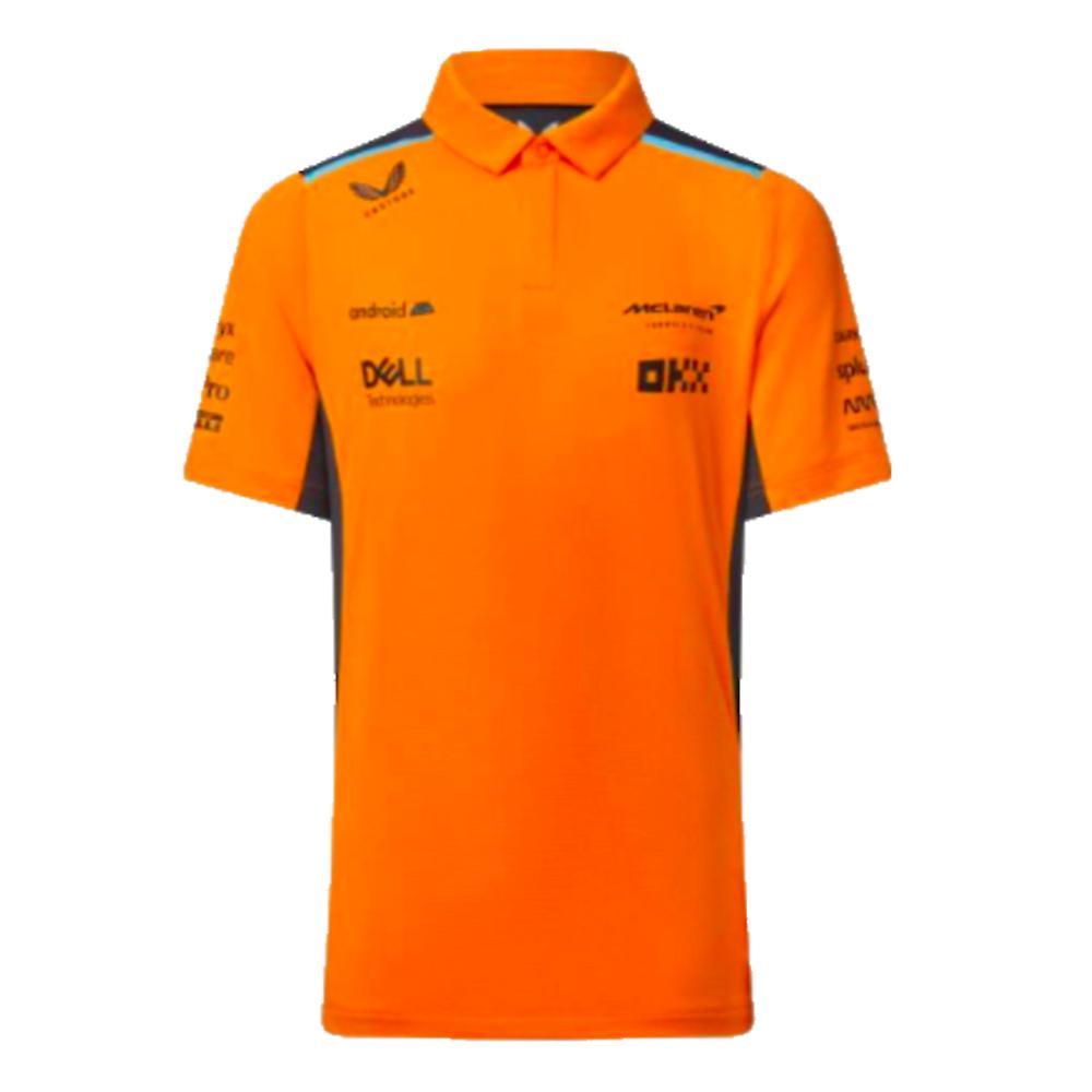 Castore 2024 McLaren Replica Polo Shirt (Autumn Glory) - Kids Orange Medium Boys