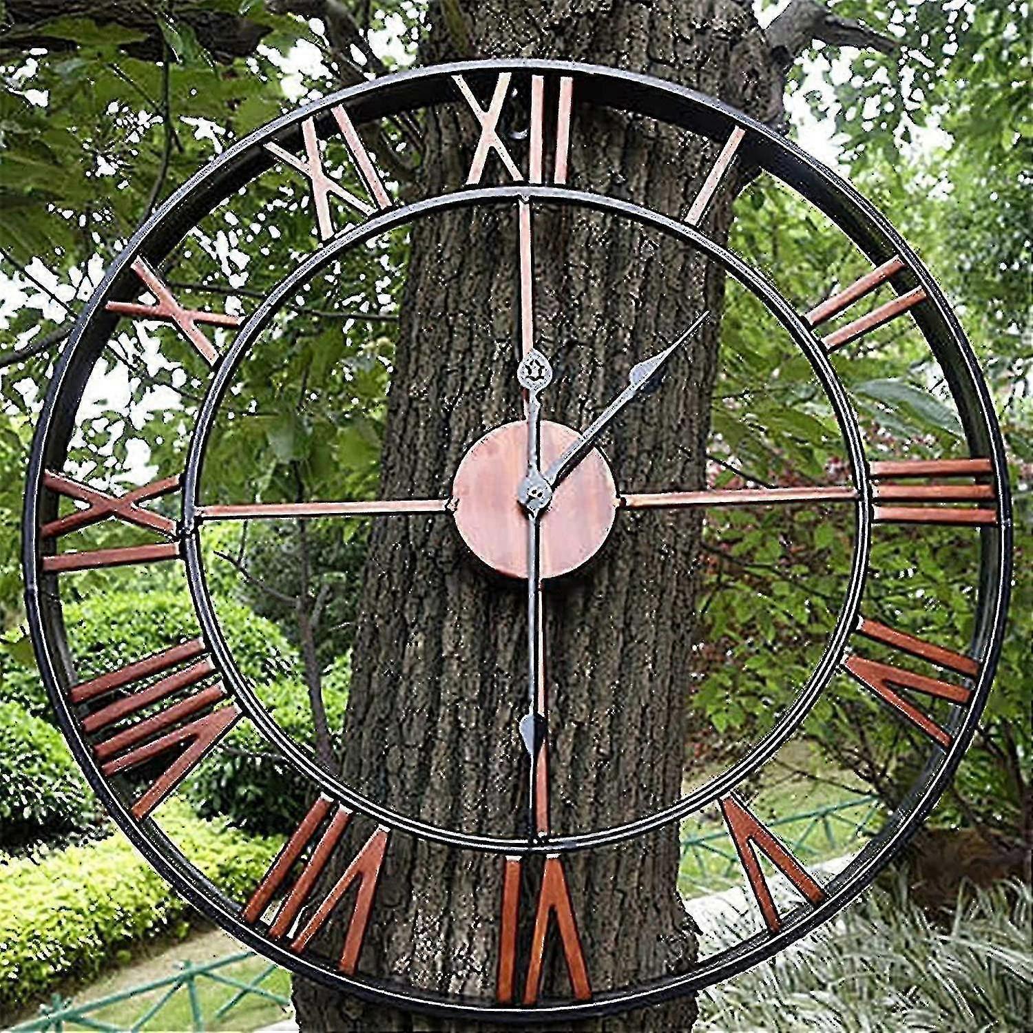 Mintian Garden Clock Outdoor Garden Wall Clock-yyc