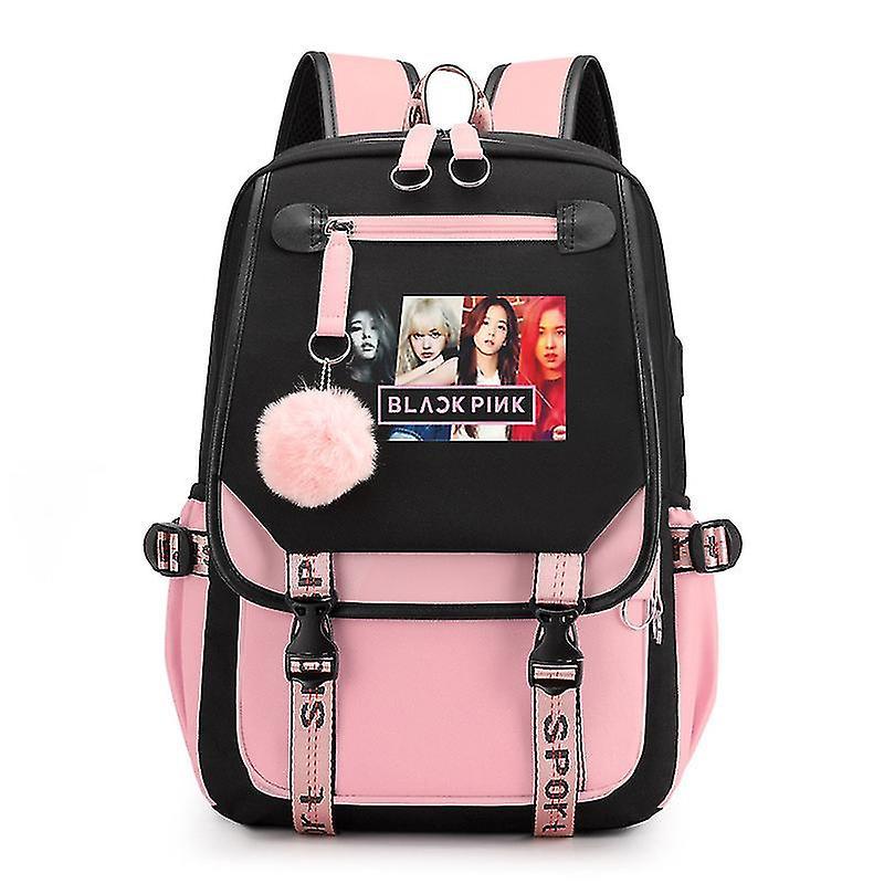 Camila 2022 School Bag Bookbag With Usb Charging & Headphone Port(blackpink)blackpink Backpack Laptop Bag