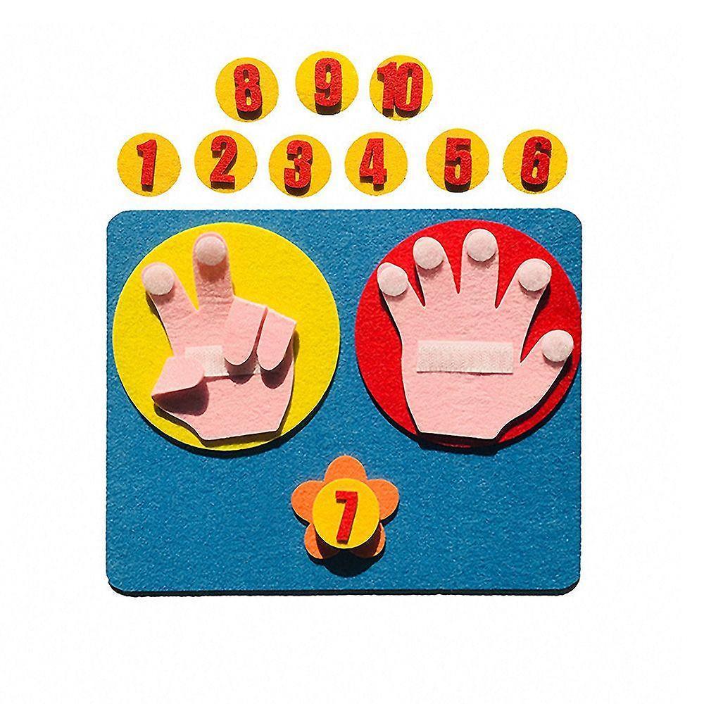 Slowmoose Set Of Handmade Felt Finger, Numbers-math Toy-teaching Aids Type 1