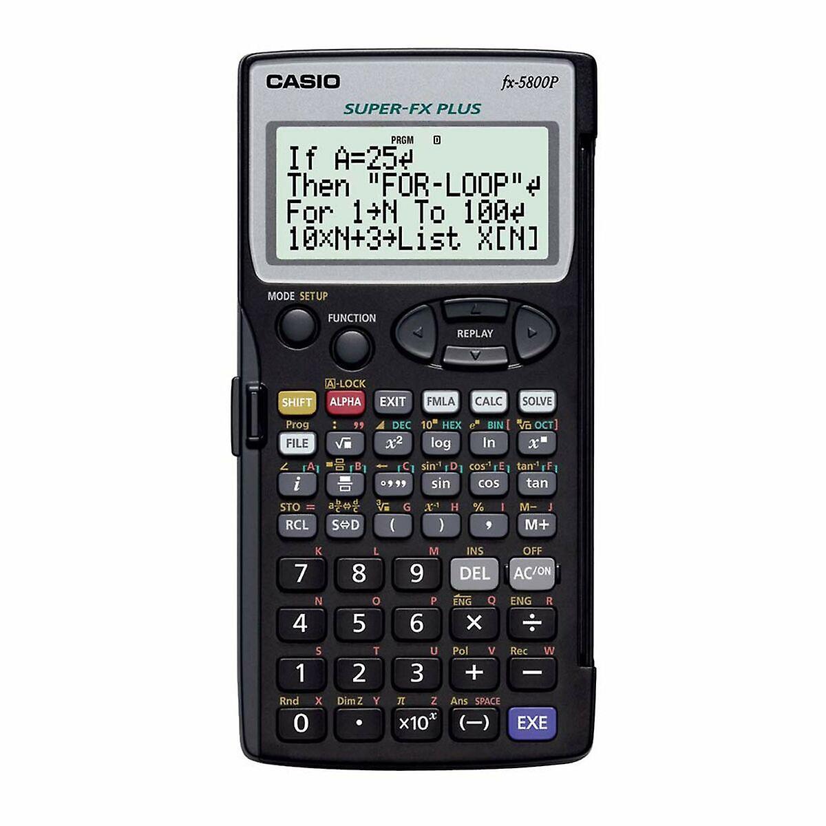 Scientific Calculator Casio Fx-5800p-s-eh Black