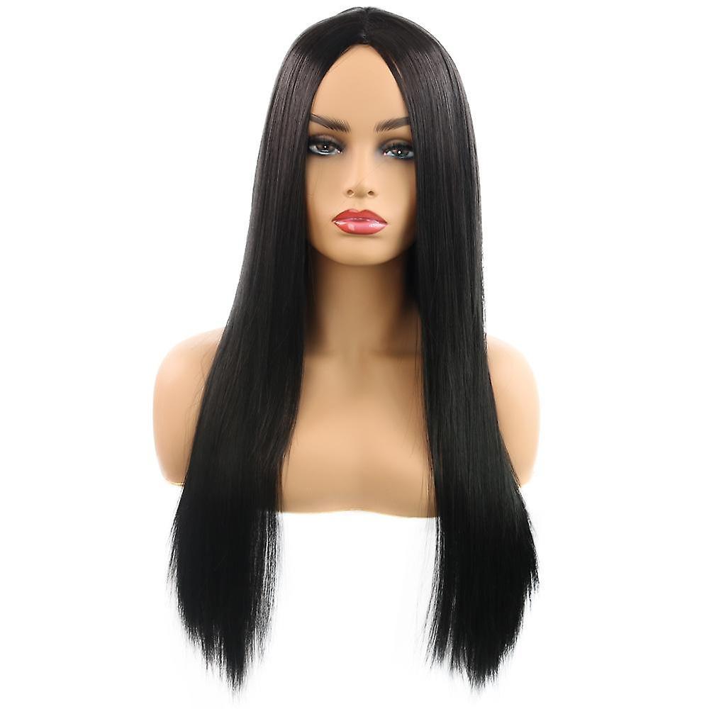 Wisetony Women's Wig Role-Playing Wig Female Fashion Face Trimming Mid-Length Straight Hair red/brown/black