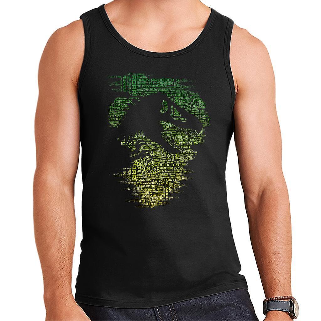 Jurassic Park T Rex Silhouette Asset Out Men's Vest Black Medium