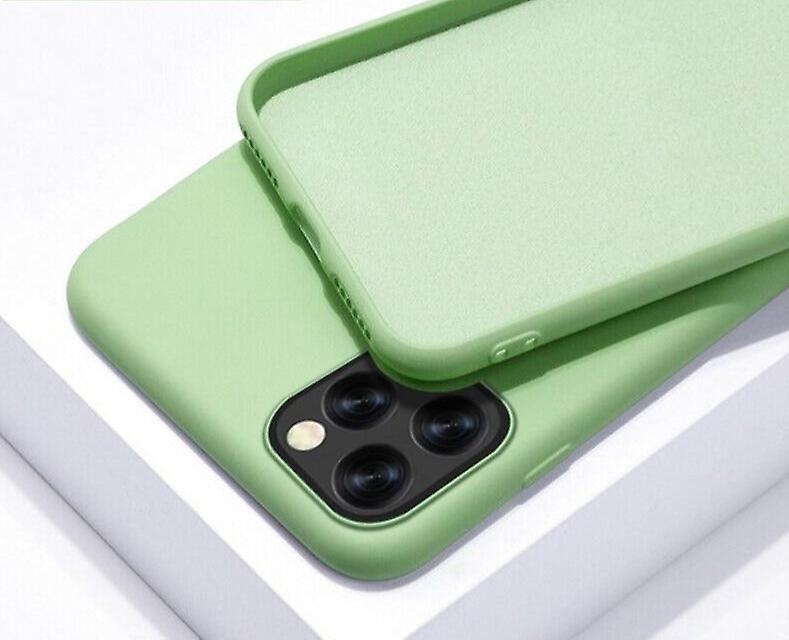 Slowmoose Cute Soft Silicone, Anti-fall And Impact Resistant-full Coverage Back Cover Matcha Green For iPhone 11 Pro