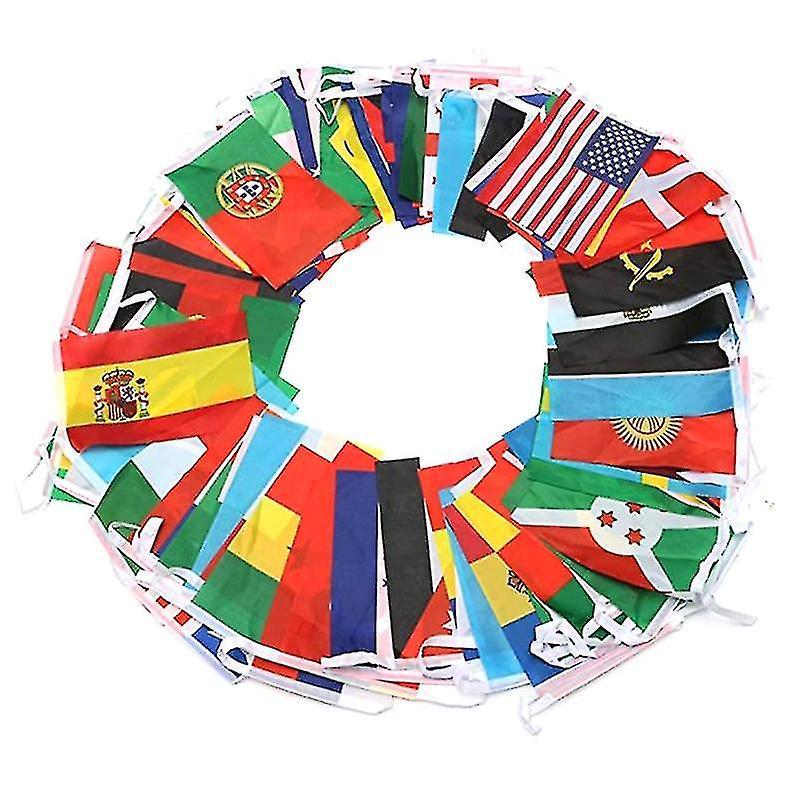 Manchalk 100 Countries String Flag International Bunting Pennant Banner Decoration