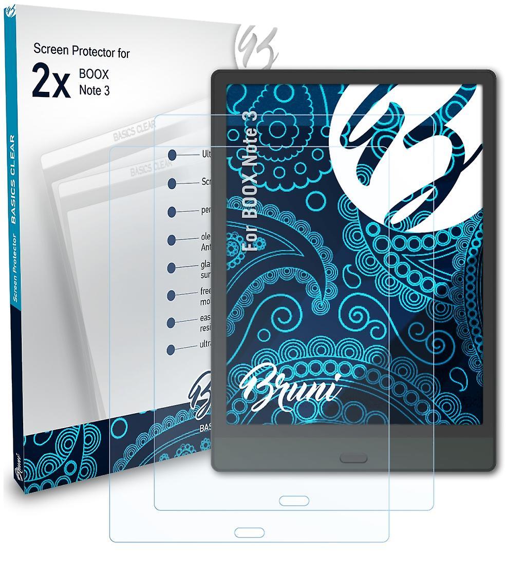 Bruni 2x protective film compatible with Onyx Boox Note 3 film clear