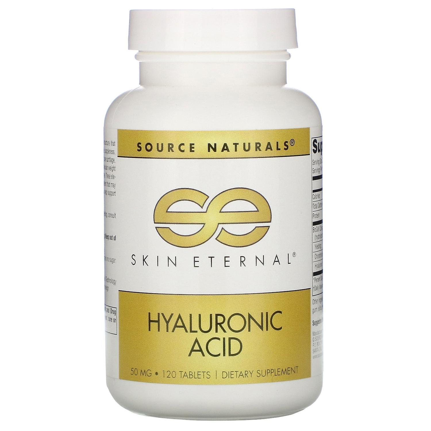 Source Naturals, Skin Eternal, Hyaluronic Acid, 50 mg, 120 Tablets