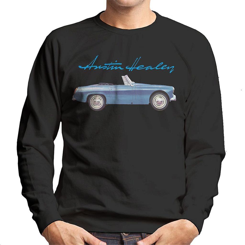 Austin Healey Blue British Motor Heritage Men's Sweatshirt Black XX-Large