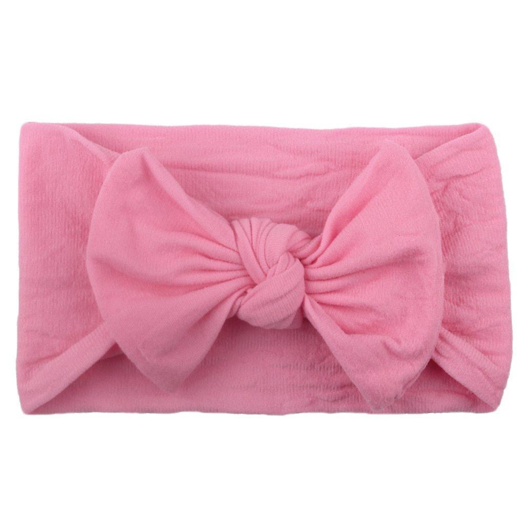 Slowmoose Baby Headband- Bow Design Headwear Dark pink