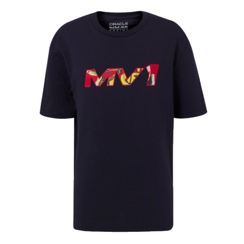 Castore 2024 Red Bull Racing Max Verstappen Pop Art Oversized T-Shirt (Kids) Navy Small Boys