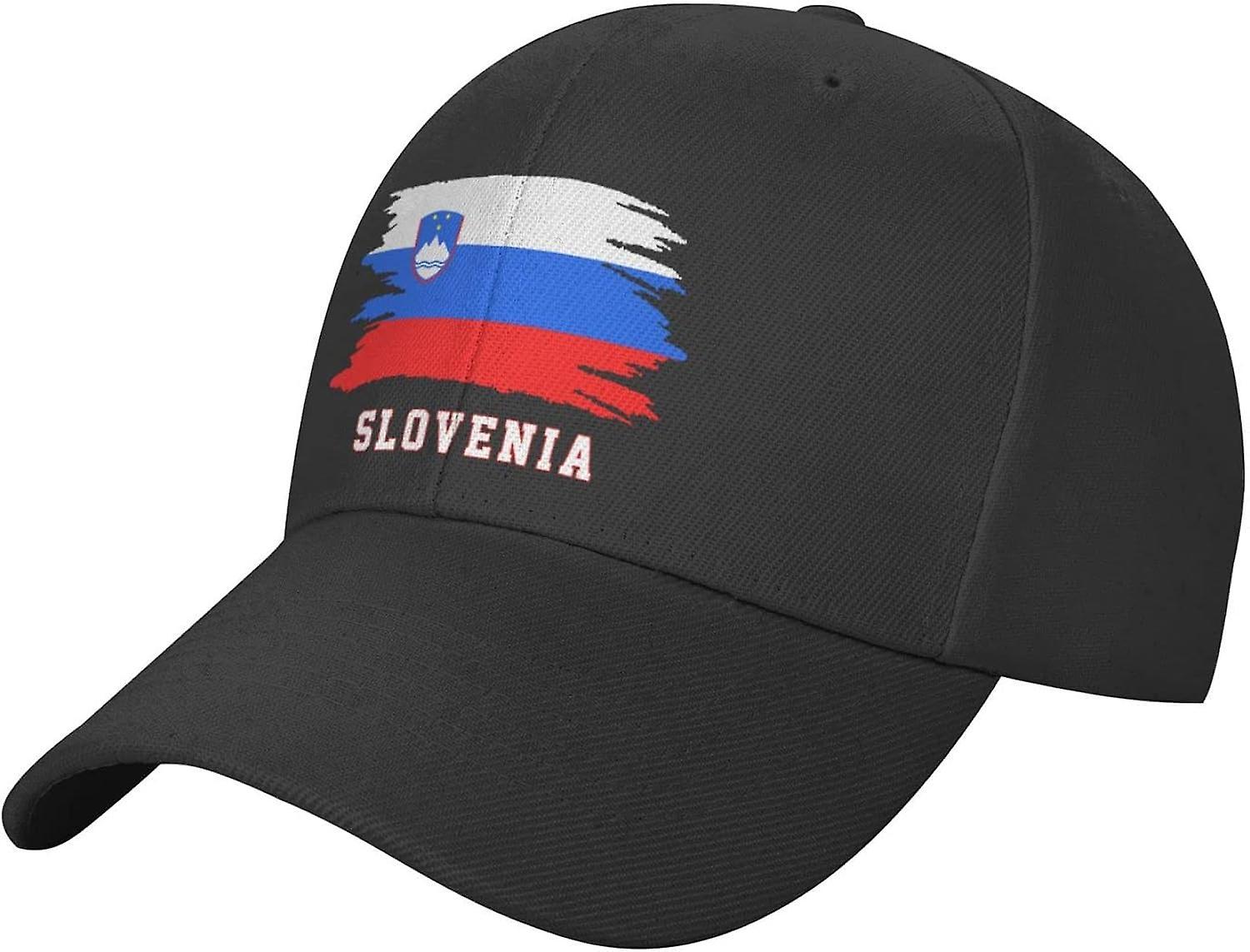 Kerota Slovenia Flag Cool Slovenian Fans Baseball Cap Adjustable Unisex Black Patriotic Dad Trucker Hat bm-4658 color1487