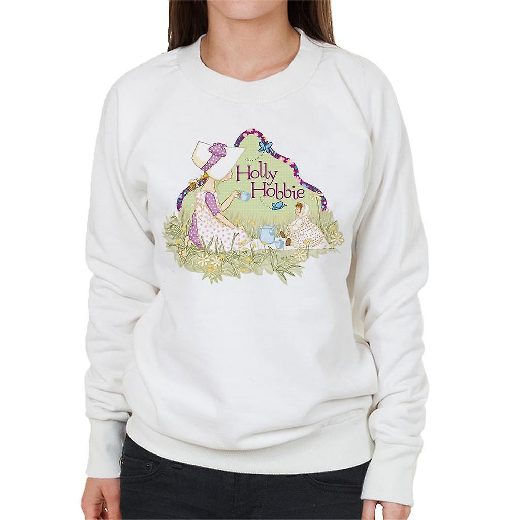 Holly Hobbie Tea Party Women's Sweatshirt White XX-Large