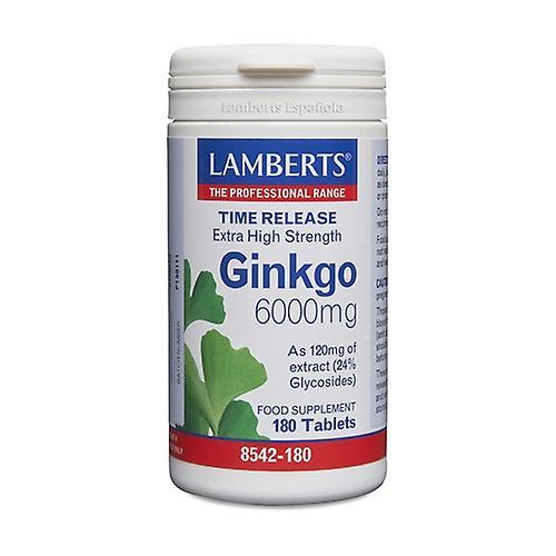 Lamberts Ginkgo Biloba 180 tablets of 6000mg