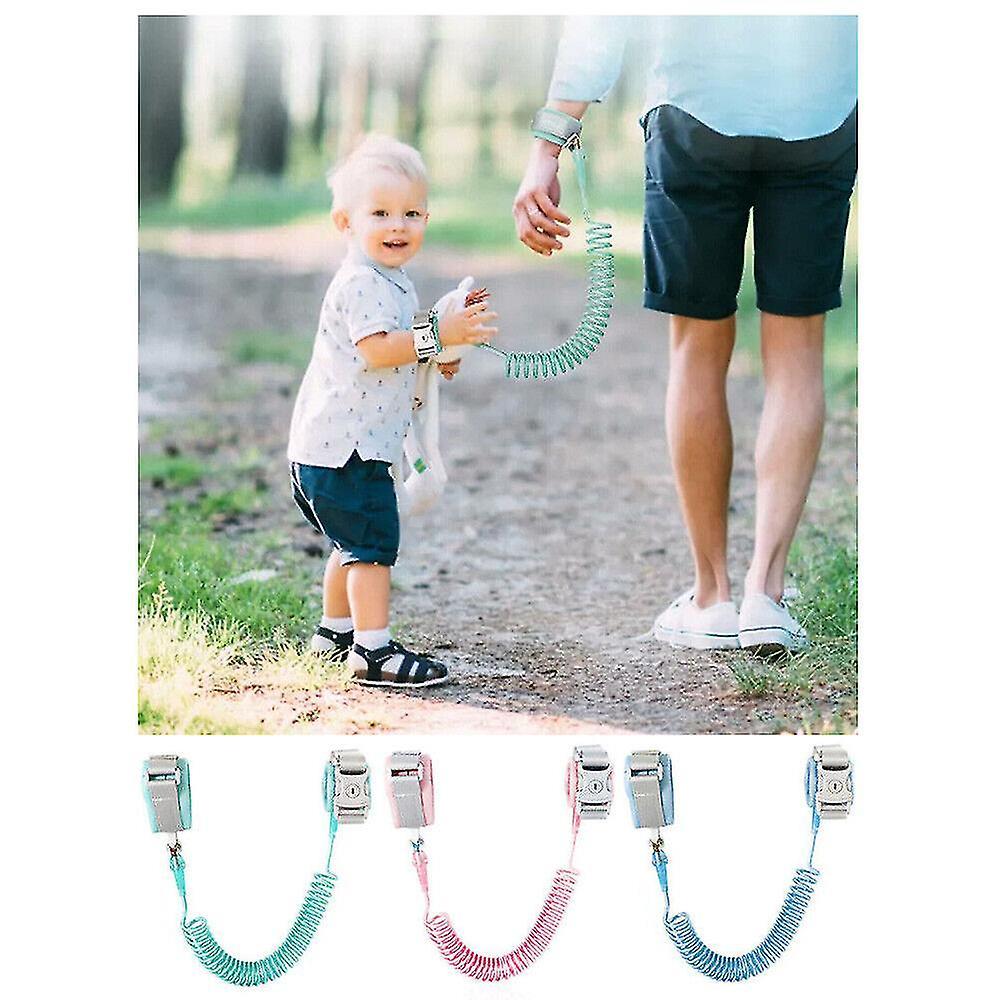 Syhrm Toddler Kid Safety Anti-lost Strap Link Harness Child Wrist Band Belt Reins Green 2m