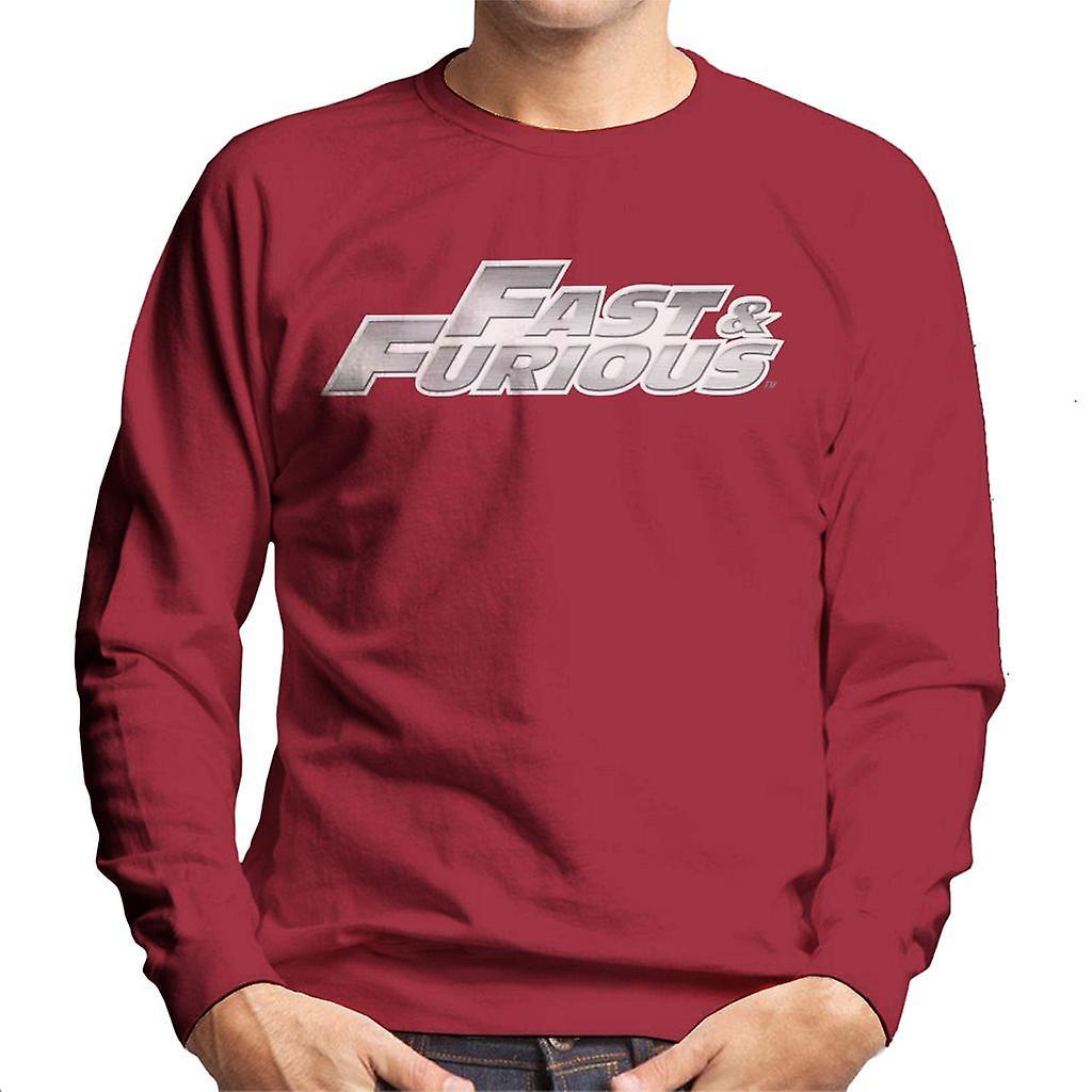 Fast & Furious Fast and Furious Chrome Logo Men's Sweatshirt Cherry Red Large