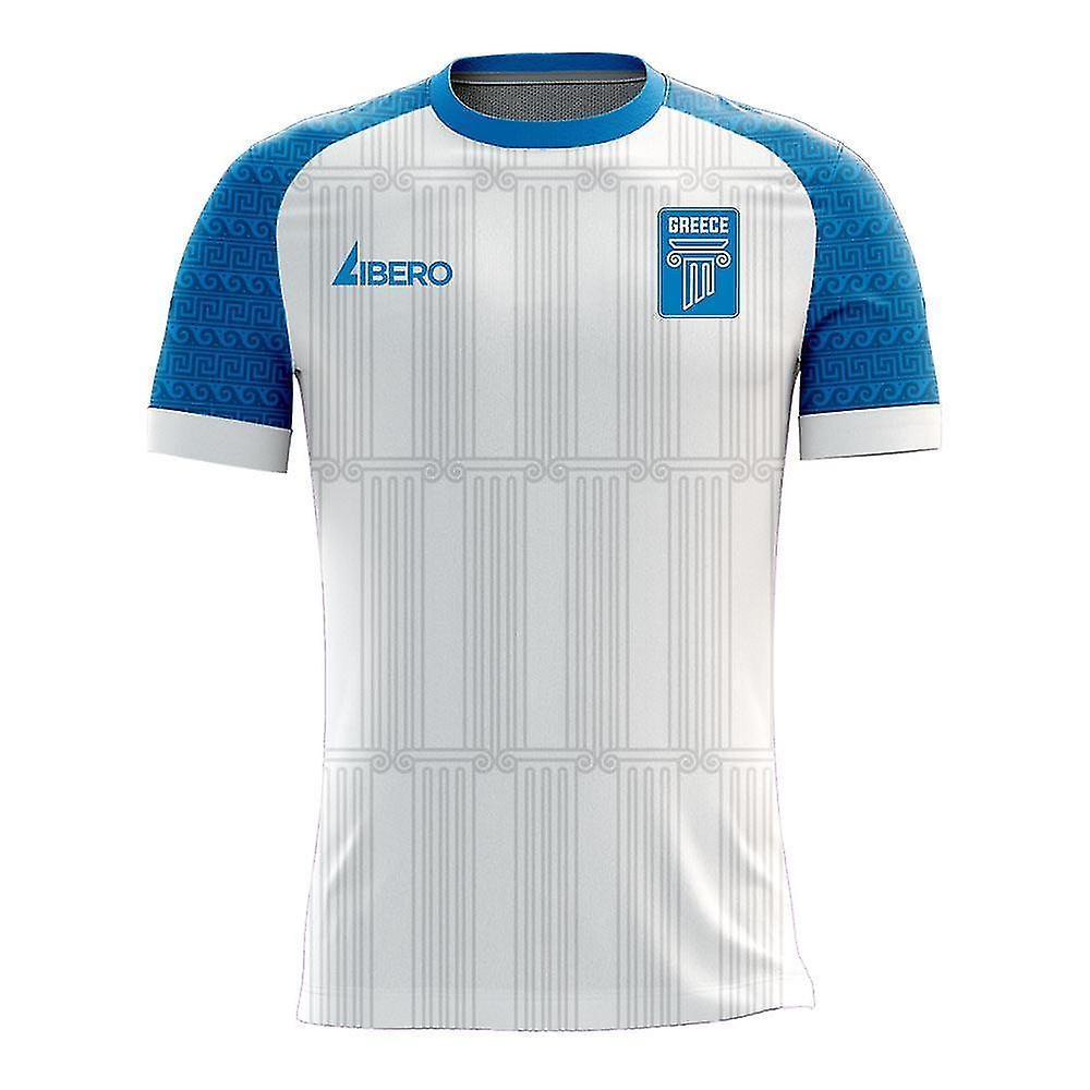 Libero Sportswear Greece 2024-2025 Home Concept Football Kit (Libero) White 4XL