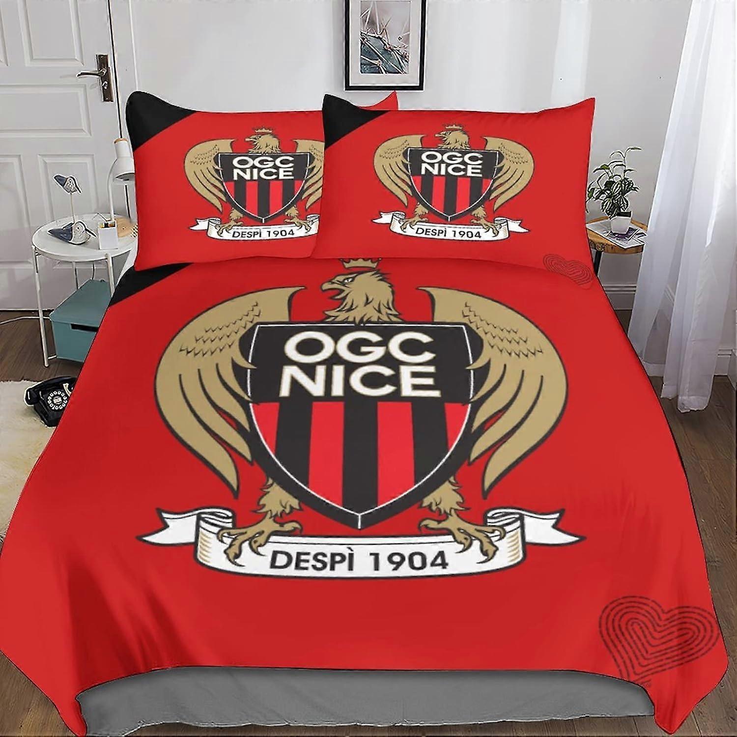 Kerota OGC Nice Duvet Cover Football Bedding Set Ultra Soft Breathable Printed Microfiber Comforter Quilt Cover for Adults Kids Youth Single Piece ...