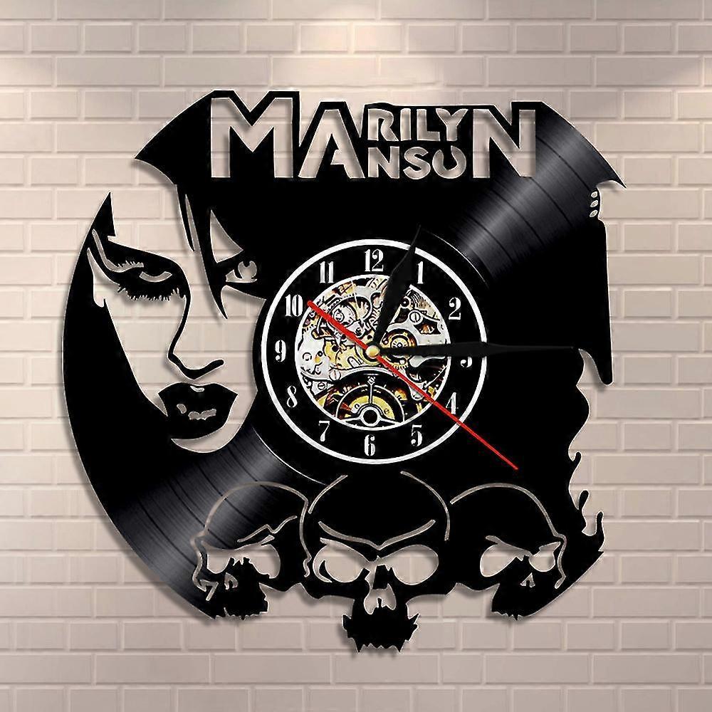 Mintian Creative Age Vinyl Clock Marilyn Manson Marilyn Manson Record Wall Clock Decorative Wall Clock