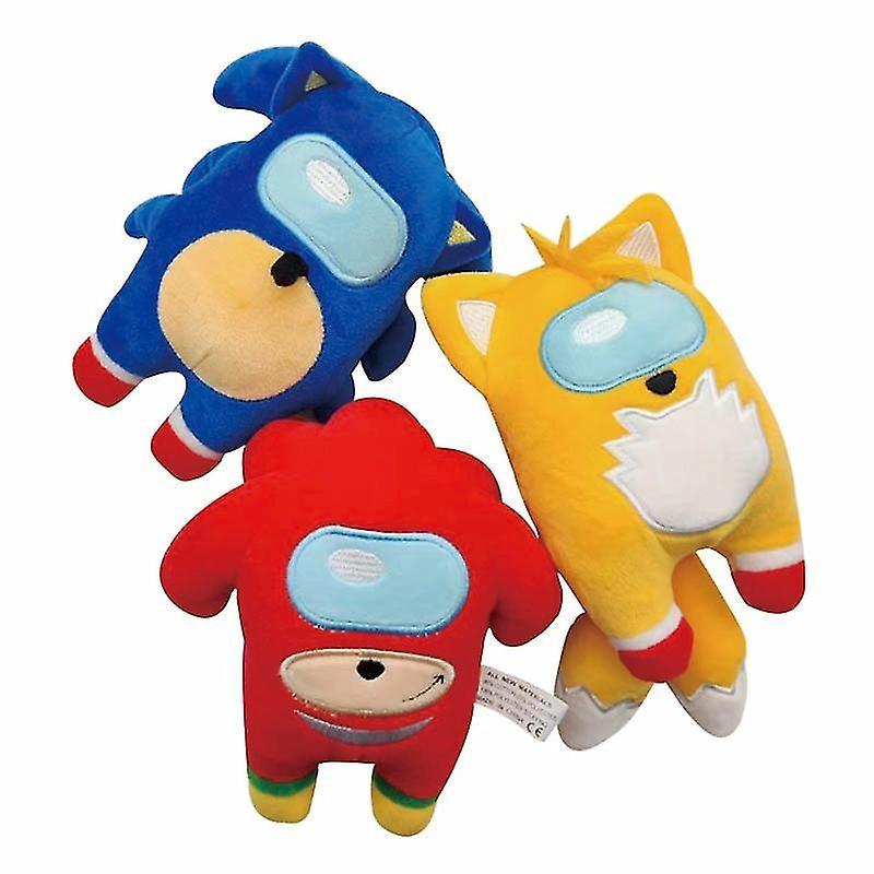 Cytlv Plush Doll Toys Anime Animation Sonic Among Us Action Figure Soft Stuffed Plush Dolls For Boys Girls Christmas Birthday Gifts Yellow