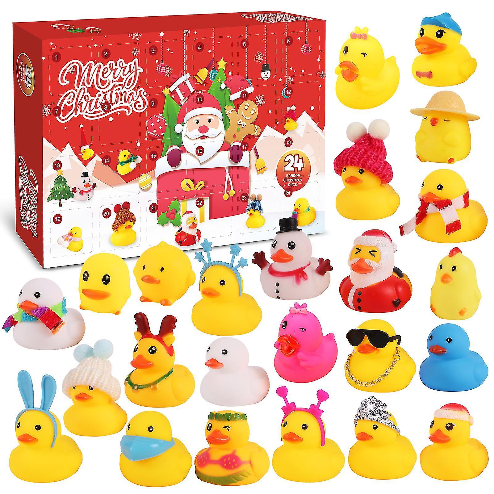 Bxs 2023 Christmas Rubber Duck Advent Calendar - 24 Days Christmas Countdown Calendar For Kids With 24 Rubber Ducks Bath Toys, Christmas Countdown ...