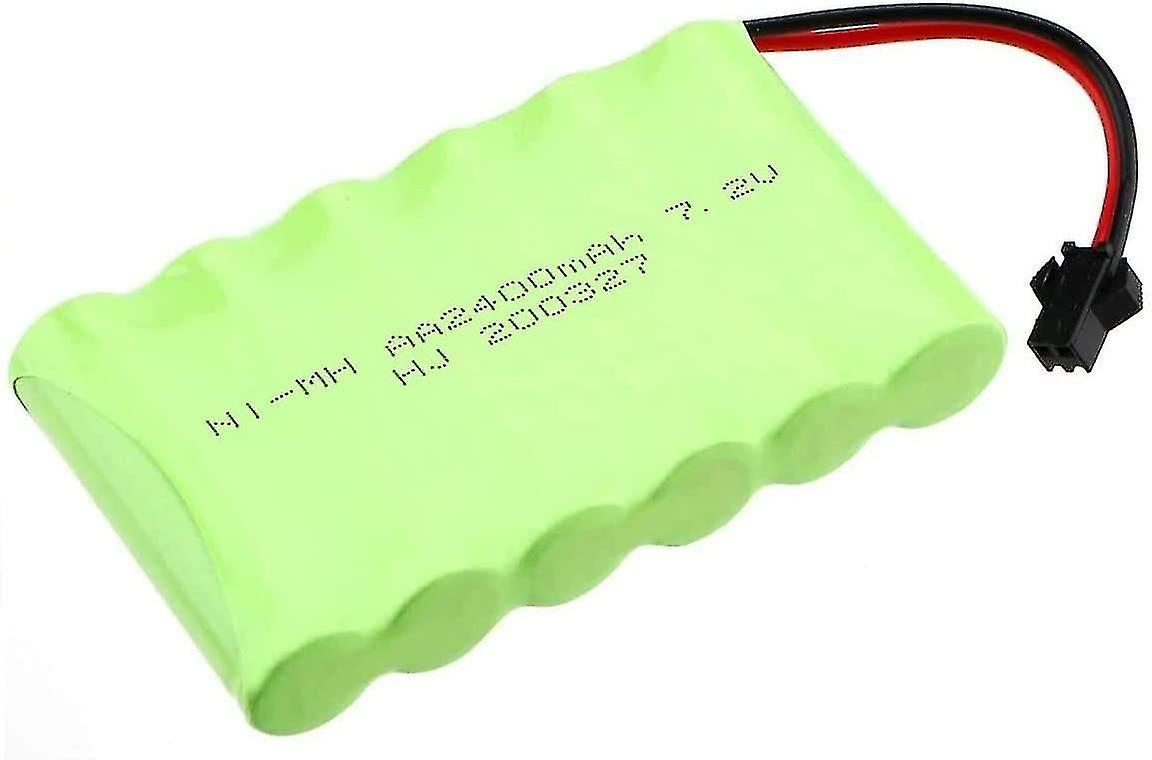 Pigeon Rechargeable Battery 7.2v 2400mah Ni-mh Aa With Sm-2p 2pin Plug And Usb Charger Cable For Rc Truck Vehicles