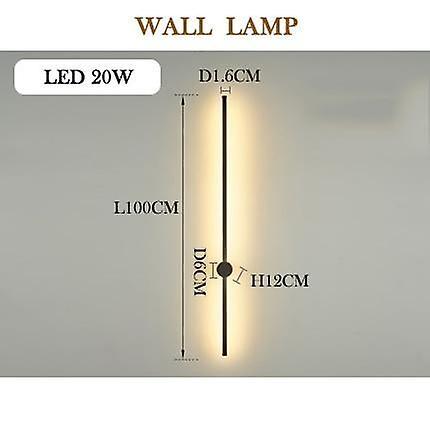 Slowmoose Modern Led Floor Lamp -simple Colorful Rgb Light WALL LAMP 100CM