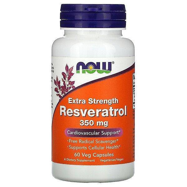 Now Foods, Extra Strength Resveratrol, 350 mg, 60 Veg Capsules