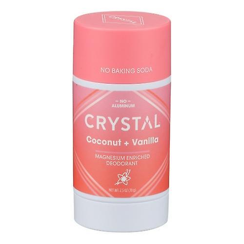 Crystal Deodorant Magnesium Enriched, Coconut & Vanilla 2.5 Oz (Pack of 1)