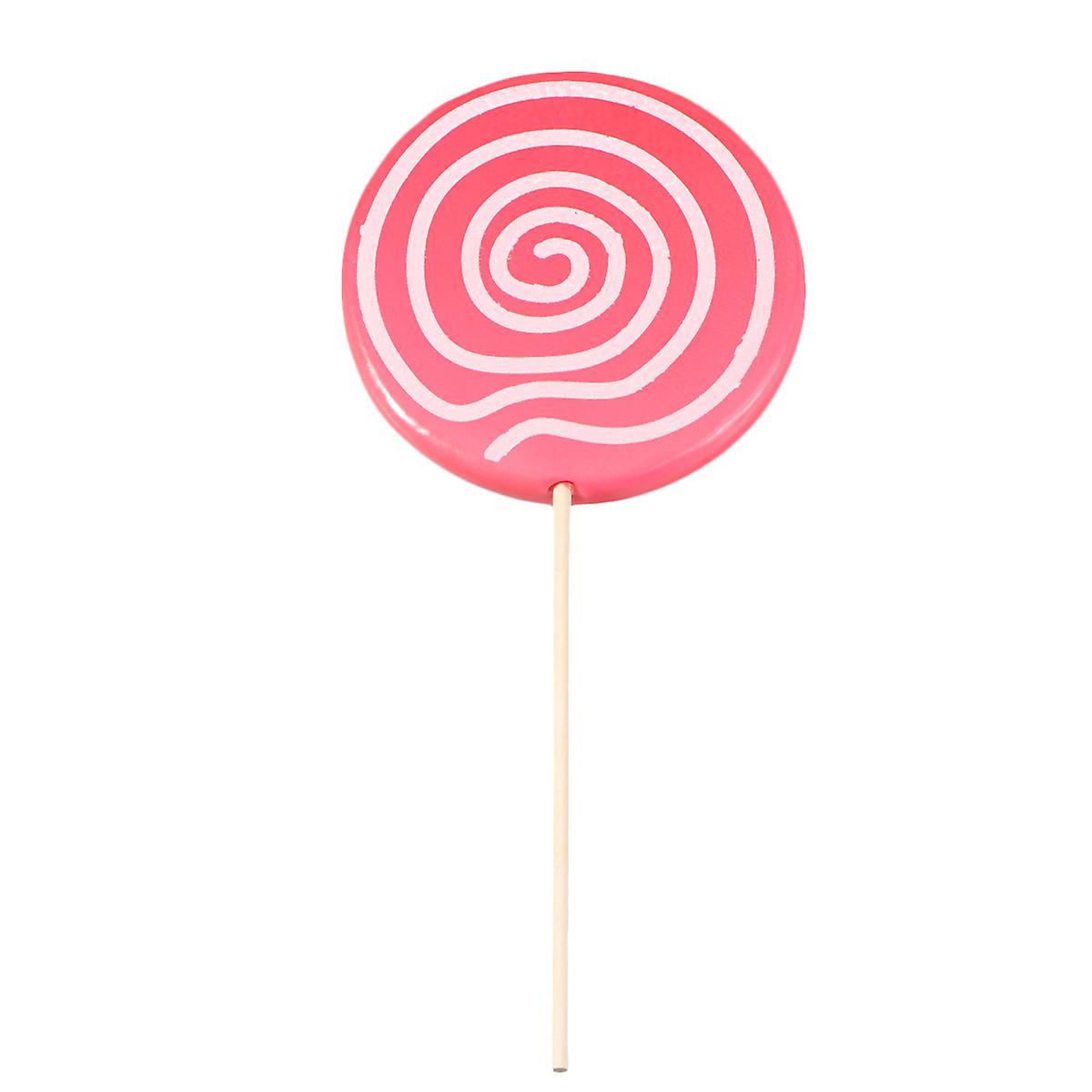 Tinksky Wedding Stuff Photo Prop Candy Jumbo Rainbow Lollipop Photography Props Kids Jumbo Lollipop Pink 14*1CM