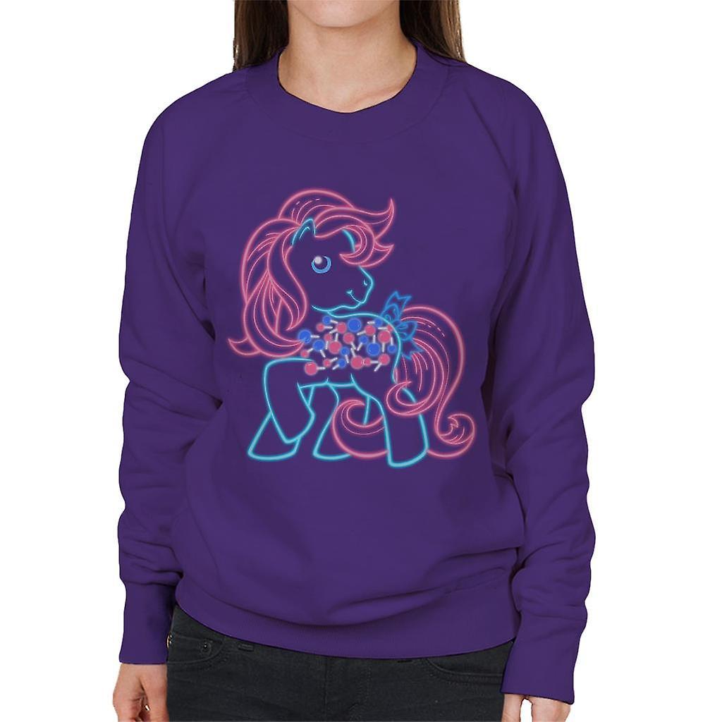 My Little Pony Lollipop Neon Women's Sweatshirt Purple Medium