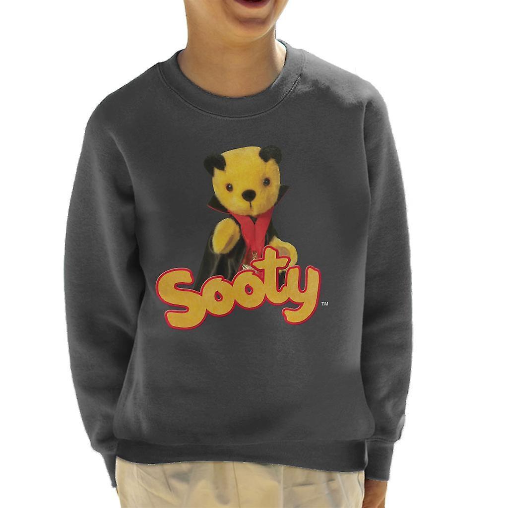 Sooty Halloween Vampire Kid's Sweatshirt Charcoal Large (9-11 yrs)