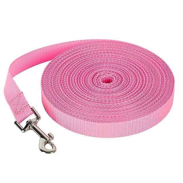 Slowmoose Nylon Dog Training Leashes Pet Supplies Walking Harness Collar Leader Rope Pink S