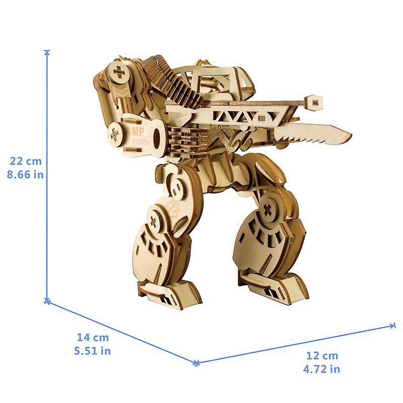 Wisetony Develop kids intelligence Wooden 3D Puzzle 217 pieces - AMP Mechanical Armor