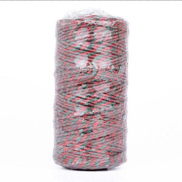 Slowmoose Natural Jute Baker Twine Burlap String Hemp Craft Rope red green