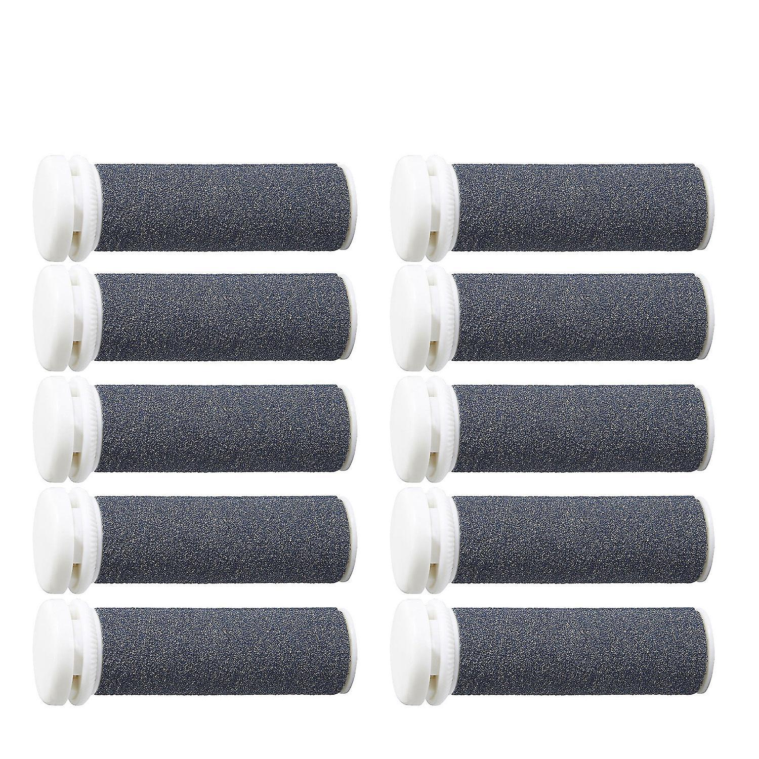 Xiti 10 Pack Roller Heads Compatible with Emjoi Micro Pedi Nano, Replacement Roller Heads for Stone Surface Foot Grinder