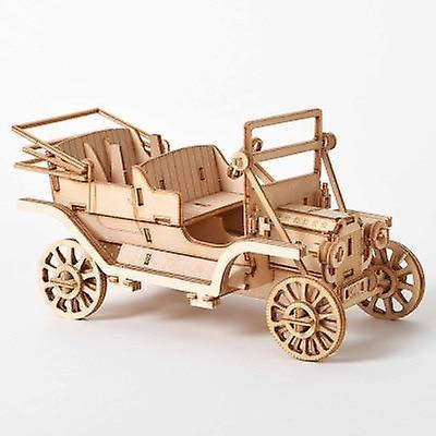 Slowmoose 3d Wooden Puzzle Assembly, Laser Cutting Sailing Ship - Biplane, Steam C