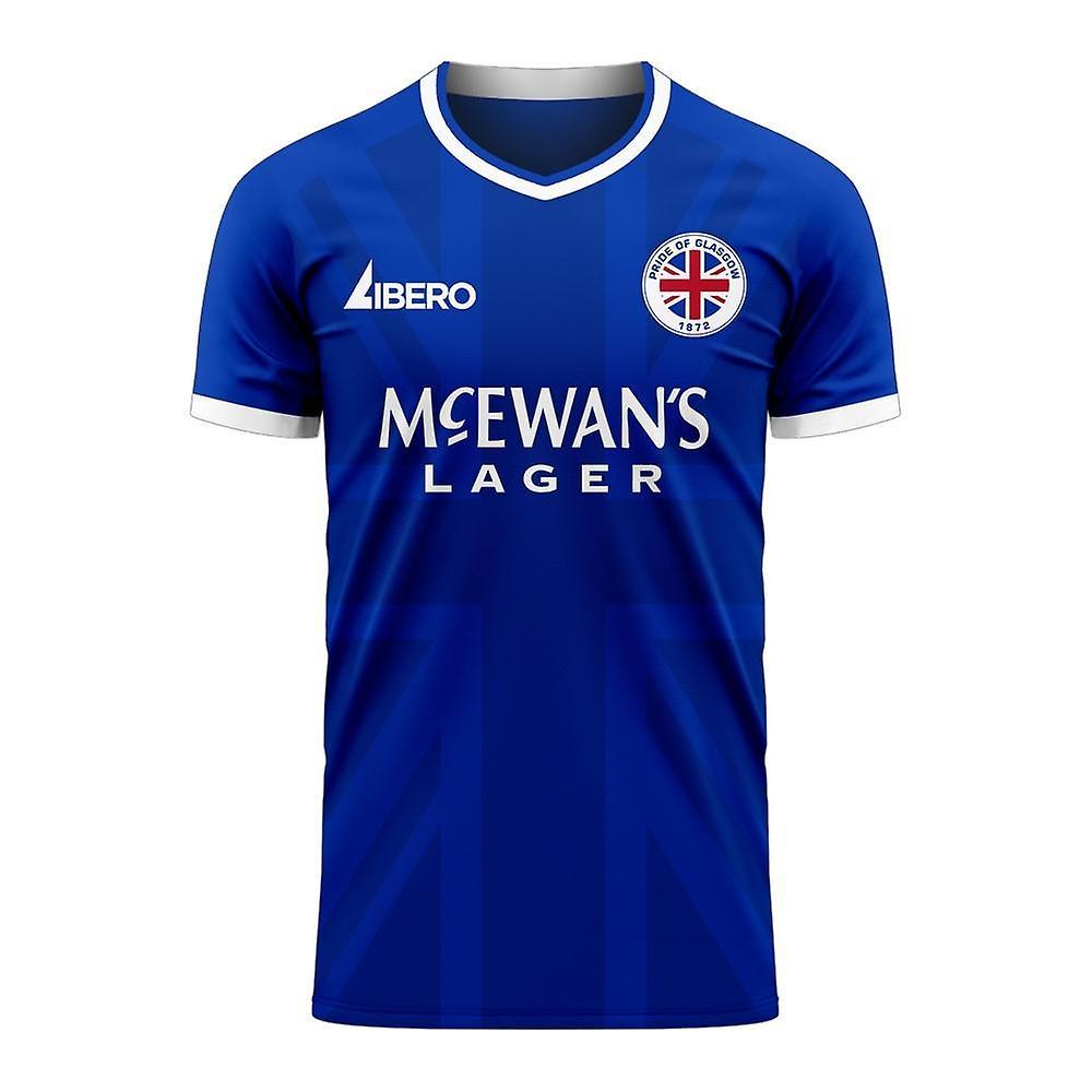 Libero Sportswear Glasgow 2024-2025 Home Concept Football Kit (Libero) - Little Boys Blue XLB 7-8yrs (122-128cm)