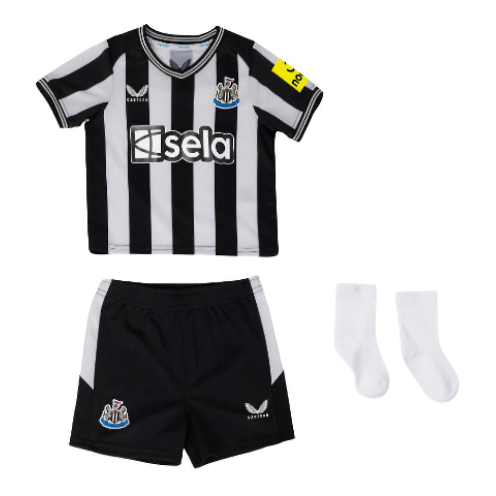 Castore 2023-2024 Newcastle Home Nested Baby Kit Black 3-6M