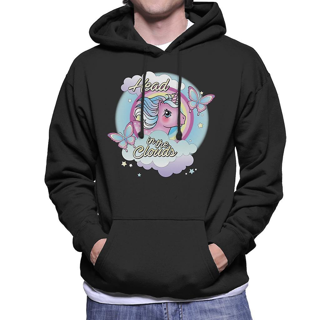 My Little Pony Head In The Clouds Men's Hooded Sweatshirt Black Small