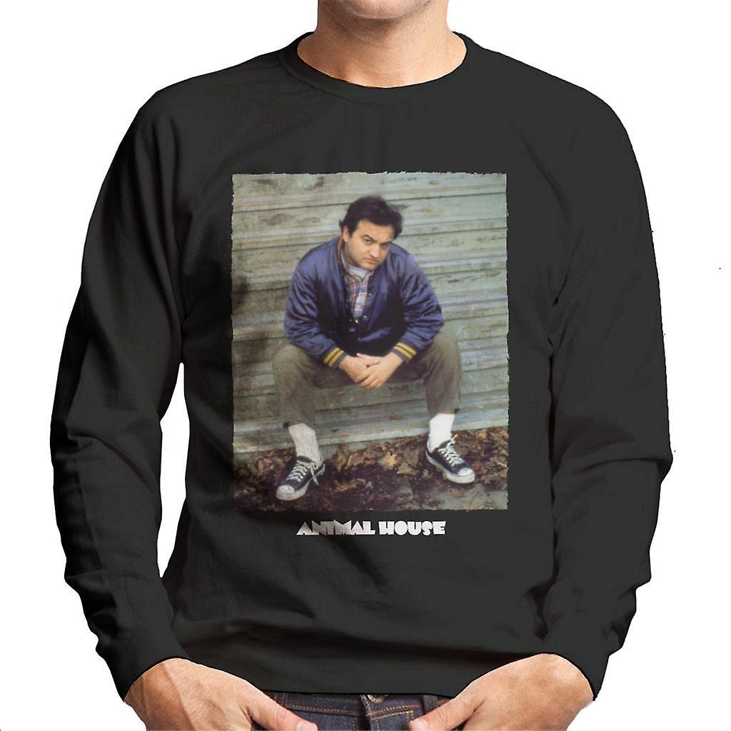 Animal House John Bluto Blutarsky Sitting Men's Sweatshirt Black Small