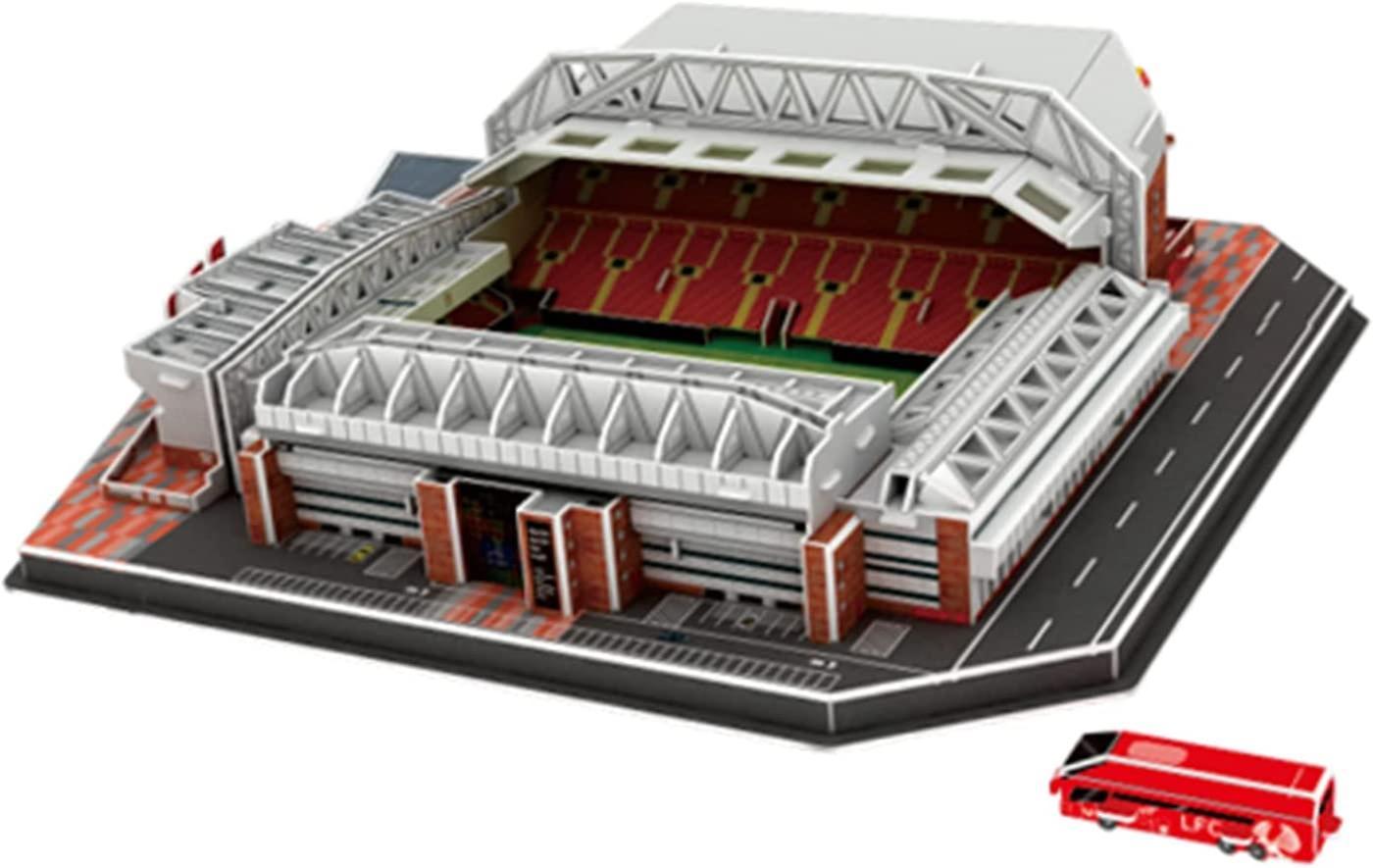 Shenmo 1pcs 3d Puzzles, Diy Building Model, New Liverpool Anfield Stadium Model 3d Puzzle, Three-dimensional Puzzle Assembly Football Field Diy Models