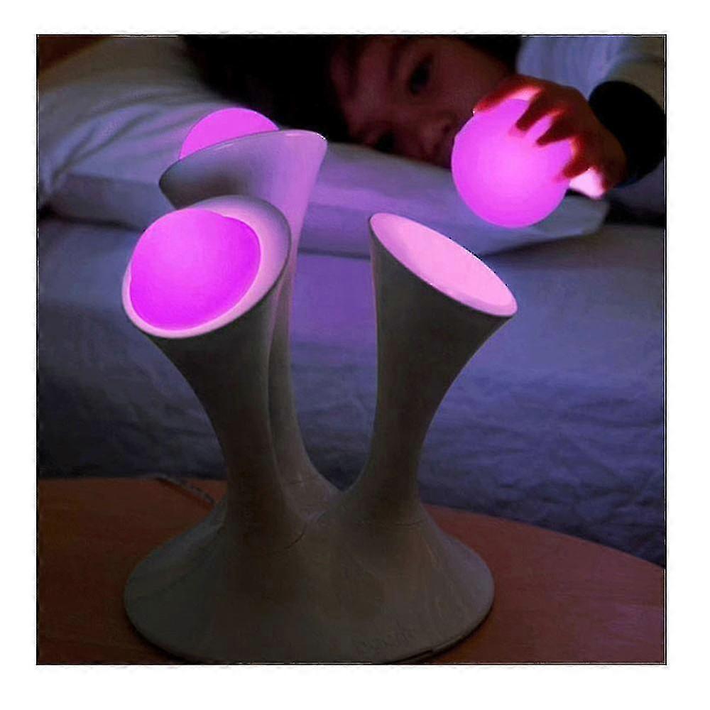 Jeek Glo Nightlight Removable Glo Light Balls Colorful Magic Lamp Portable Nightlight Globes