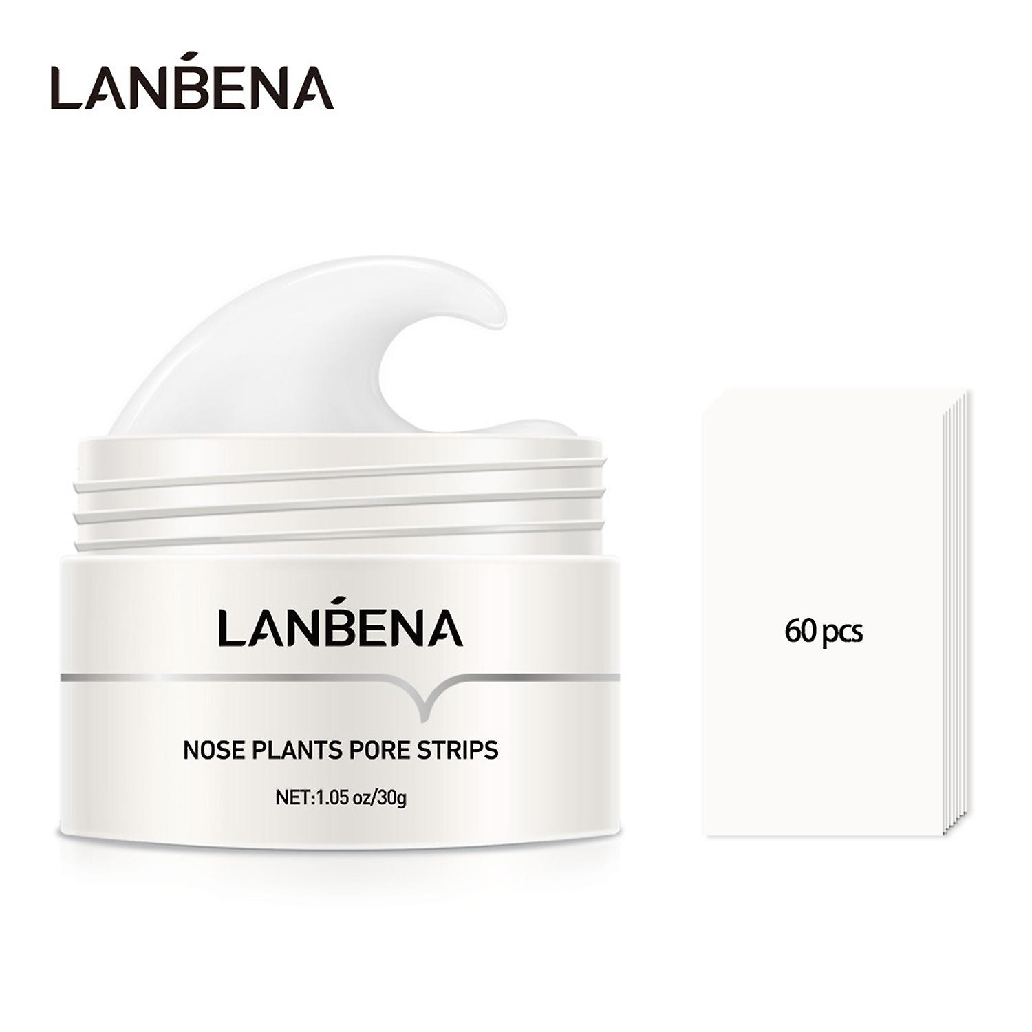 LANBENA Blackhead Removing Mask with 60pcs Paper Pore Shrink Blackhead Mask Peeling Deep Pore Cleans