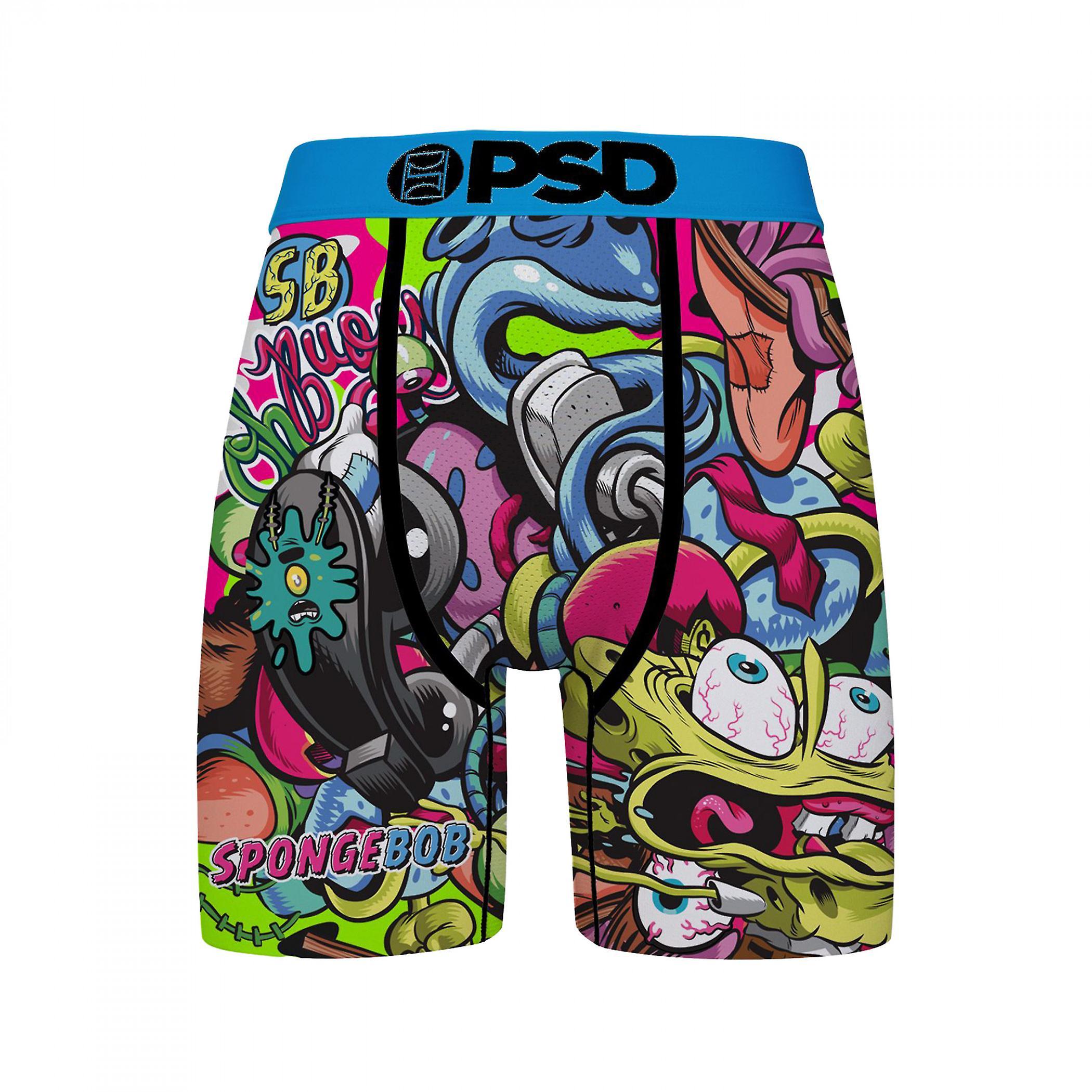 Tv Shows SpongeBob SquarePants Splat PSD Boxer Briefs Multi-Color XLarge (40-42)