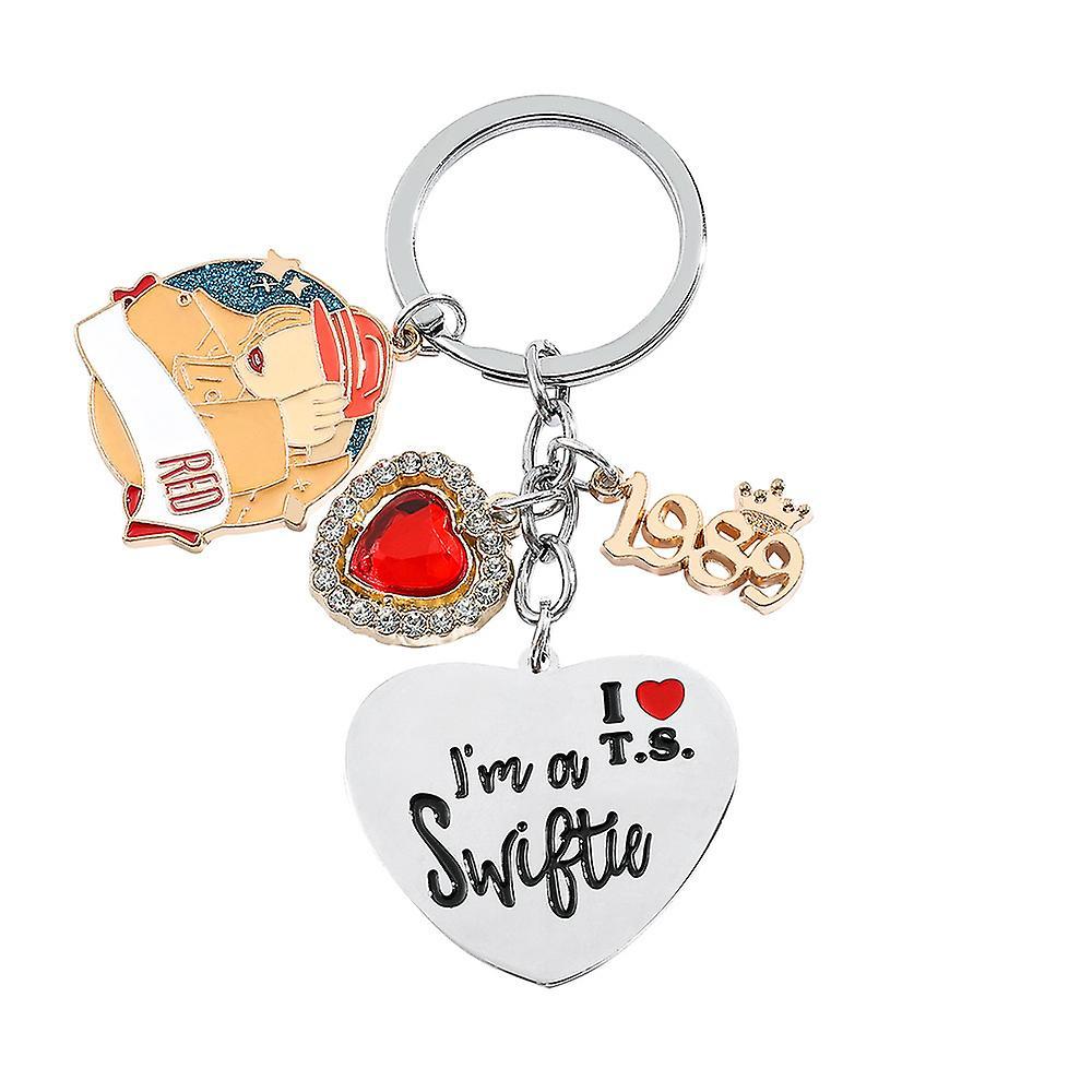 Waytogo Taylor Swift Theme Keychain Merchandise I'm A Swiftie I Love T.s Keychain Gifts For Fans Women Ladies Girls B