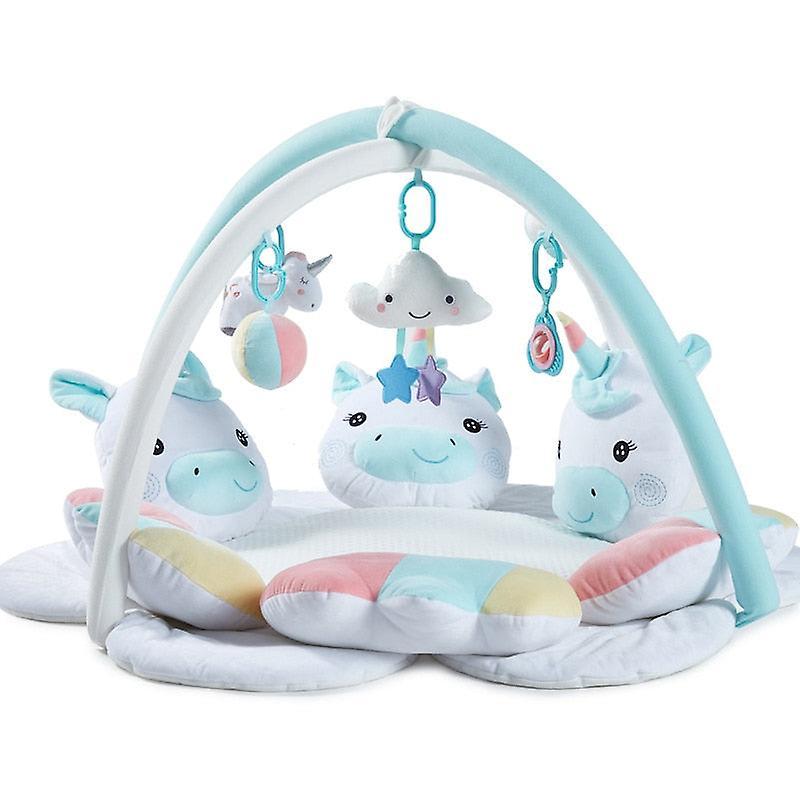 Slowmoose Soft Stuffed And Plush- Unicorn Design Pillows, Playmat Blue