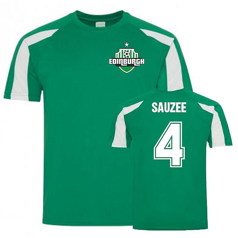 UKSoccerShop Franck Sauzee Hibs Sports Training Jersey (Green) XLB (12-13 Years)