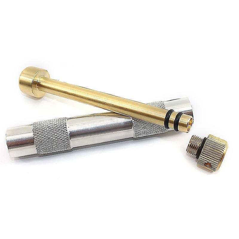 Unbrand Fire Piston Fire Starter Survival Spark Fire Starter For Emergency Survival Tool Camping Hiking Silver