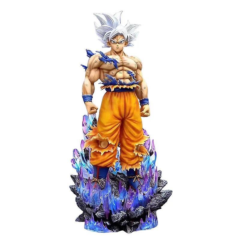 Jiechannel Anime 33cm Dragon Ball Figure Son Goku Action Figures Ultra Instinct Goku Figurine Pvc Statue Model Collectible Decoration Toys 33cm Gok...